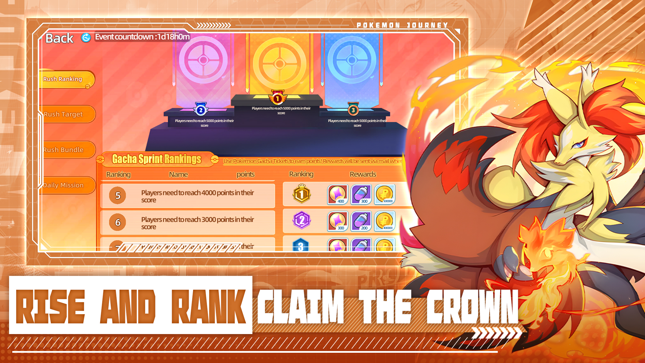PocketChampion RPG battle screen with trainer card interface